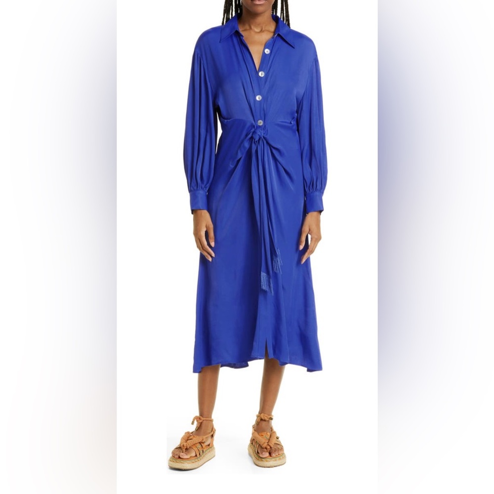FARM Rio NWT Long Sleeve Shirt Dress S